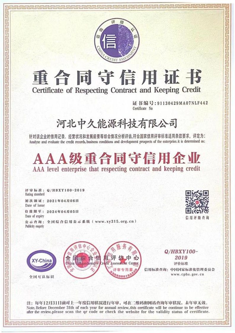 AAA Certificate