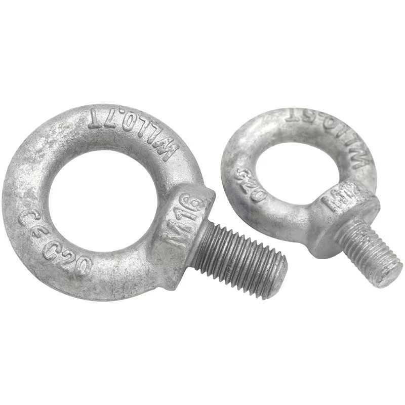 High-strength hot-dip galvanized grade 4.8, 8.8, 10.9, 12.9 lifting eye bolt DIN 580