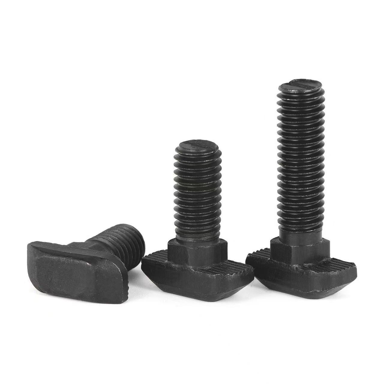 High-strength blackened grade 4.8, 8.8, 10.9, 12.9 T-bolt DIN 186