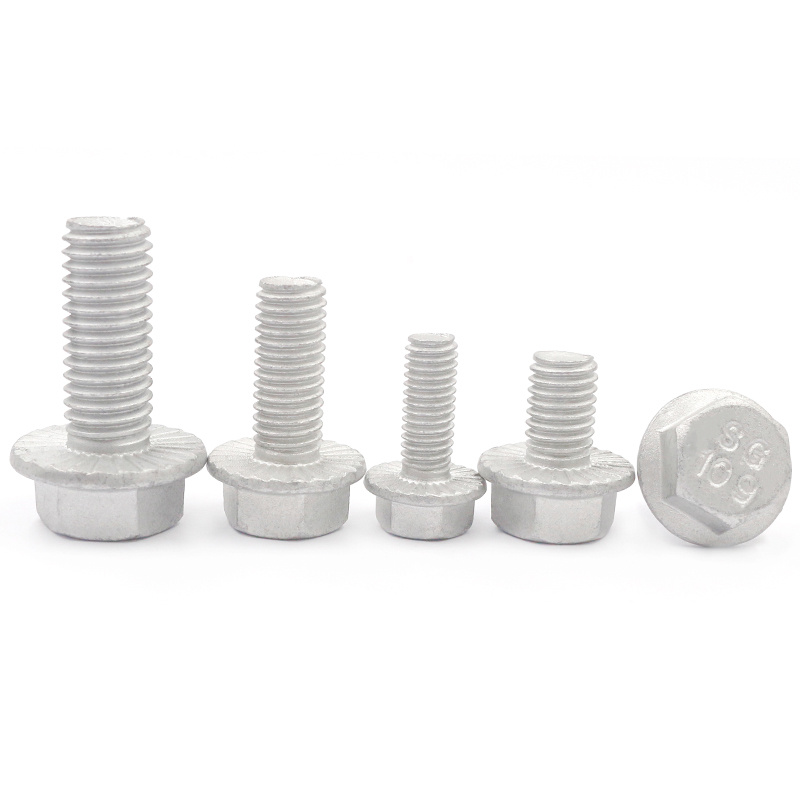 High-strength hot-dip galvanized grade 4.8, 8.8, 10.9, 12.9 flange bolt DIN 6921 / DIN 6922