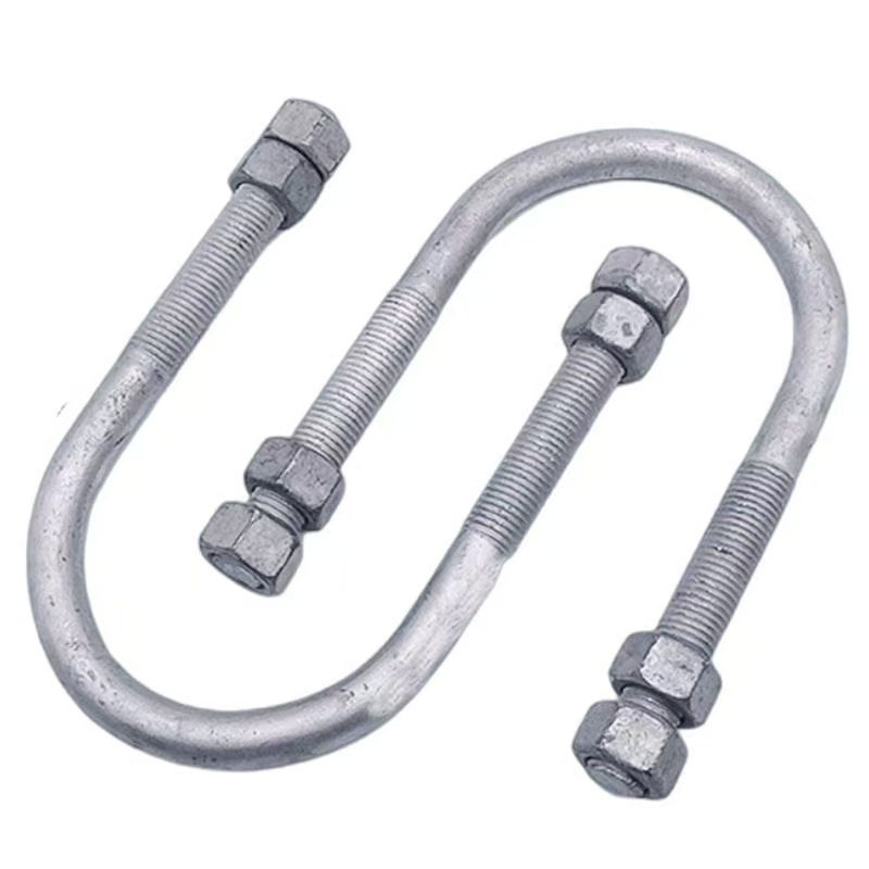 High-strength hot-dip galvanized grade 4.8, 8.8, 10.9, 12.9 U-bolt DIN 3570