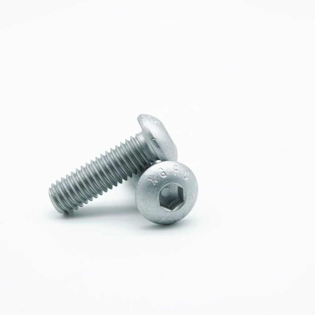 High-strength Dacromet coated grade 4.8, 8.8, 10.9, 12.9 button head socket cap screw DIN 7985 / DIN 6911