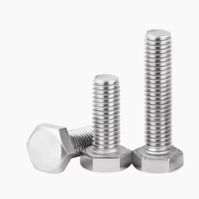 Stainless steel SS201, SS304, SS316 hex head bolt DIN 931 / DIN 933