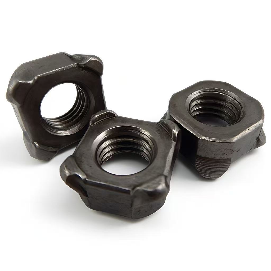 High-strength black oxide property class 4, 8, 10, 12 square weld nuts DIN 928