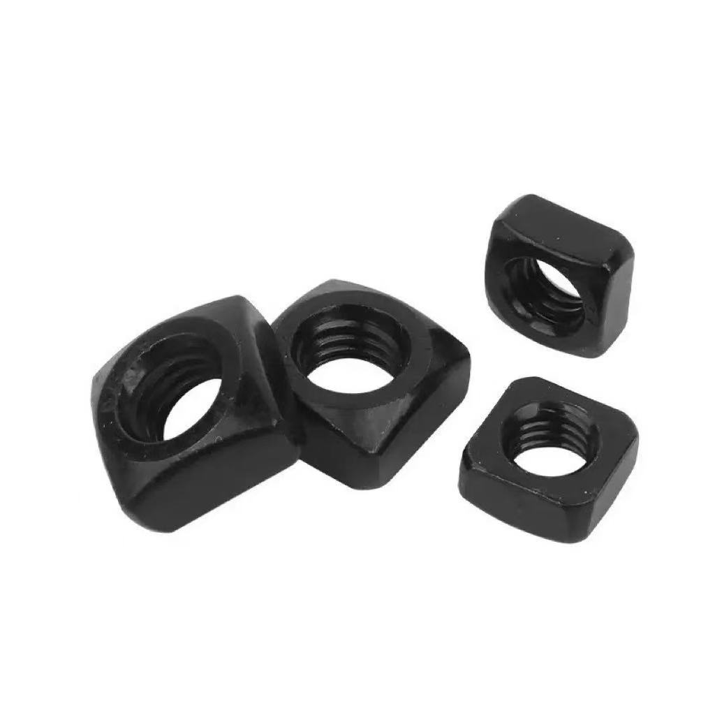 High-strength black oxide property class 4, 8, 10, 12 square nuts DIN 577