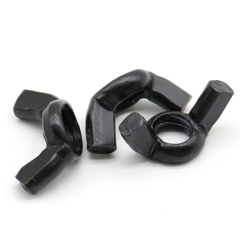 High-strength black oxide property class 4, 8, 10, 12 wing nuts DIN 315