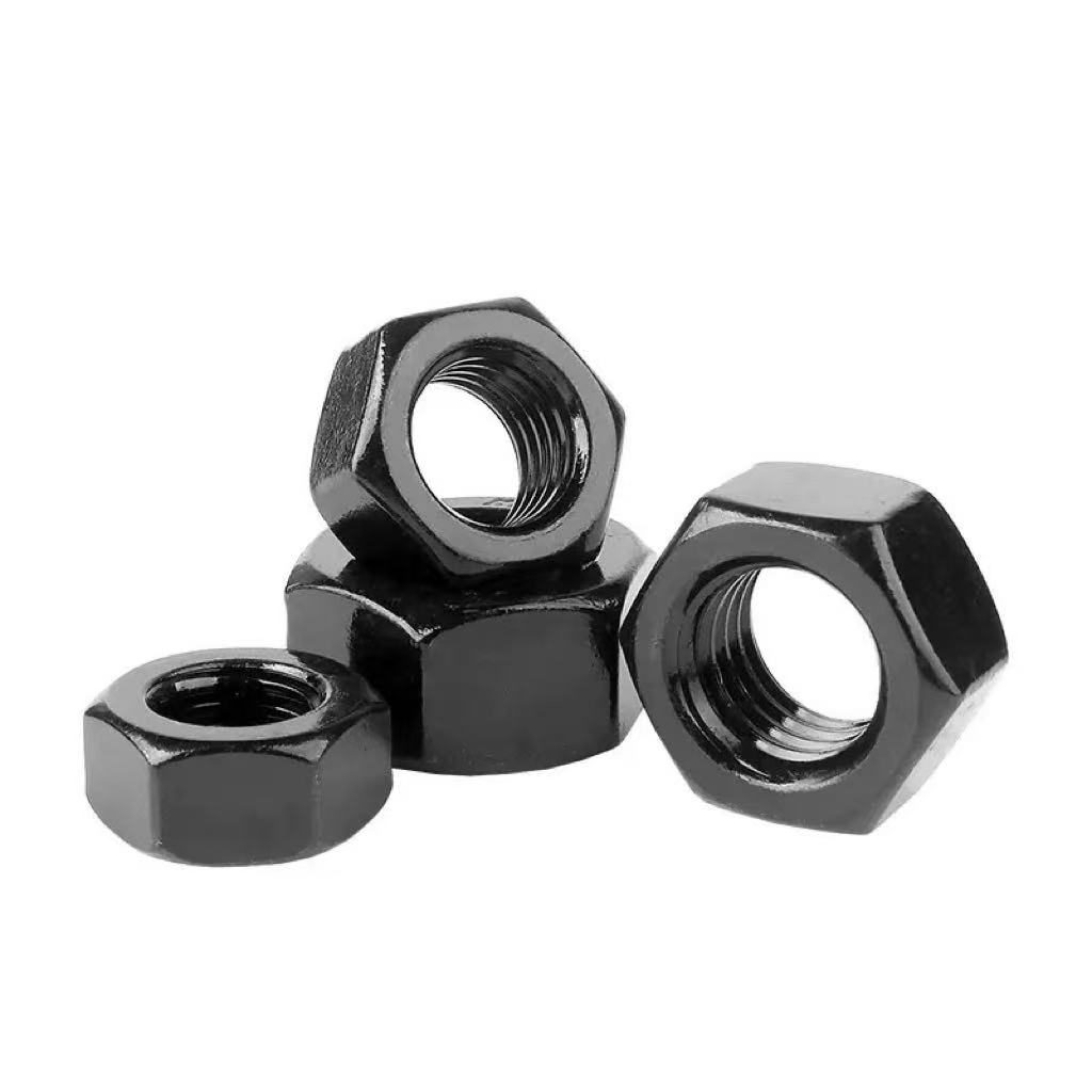 High-Strength Black Oxide Grade 4, 8, 10, 12 Hex Nuts DIN 934