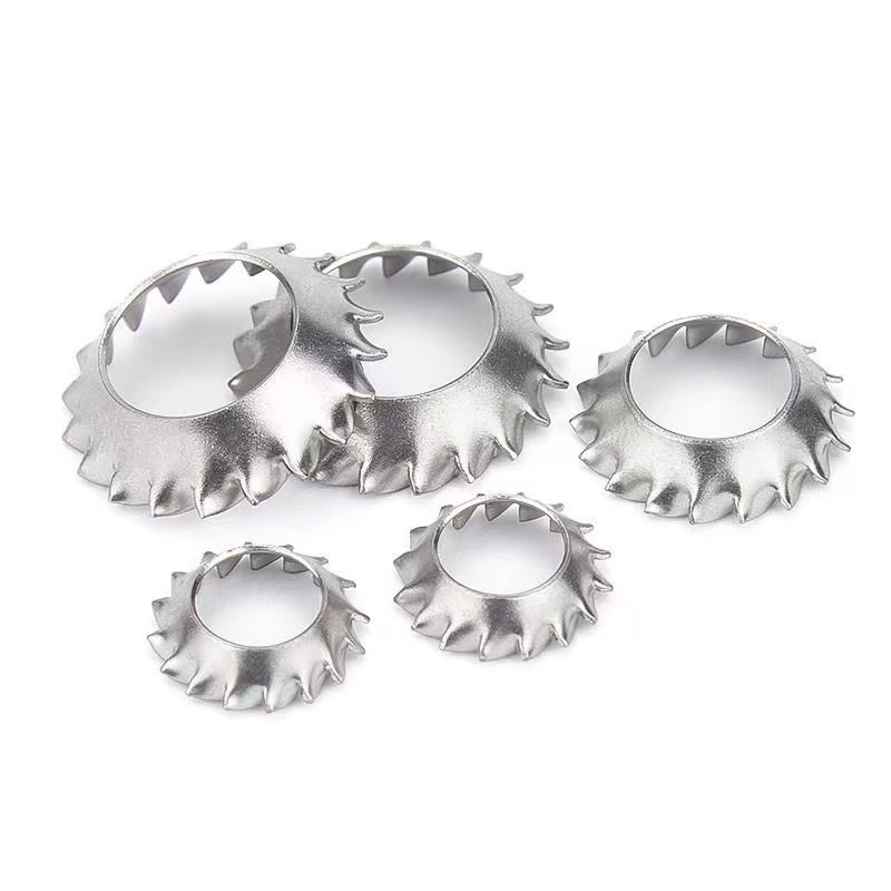 Stainless Steel SS201 / SS304 / SS316 Conical Serrated Lock Washer DIN 6798
