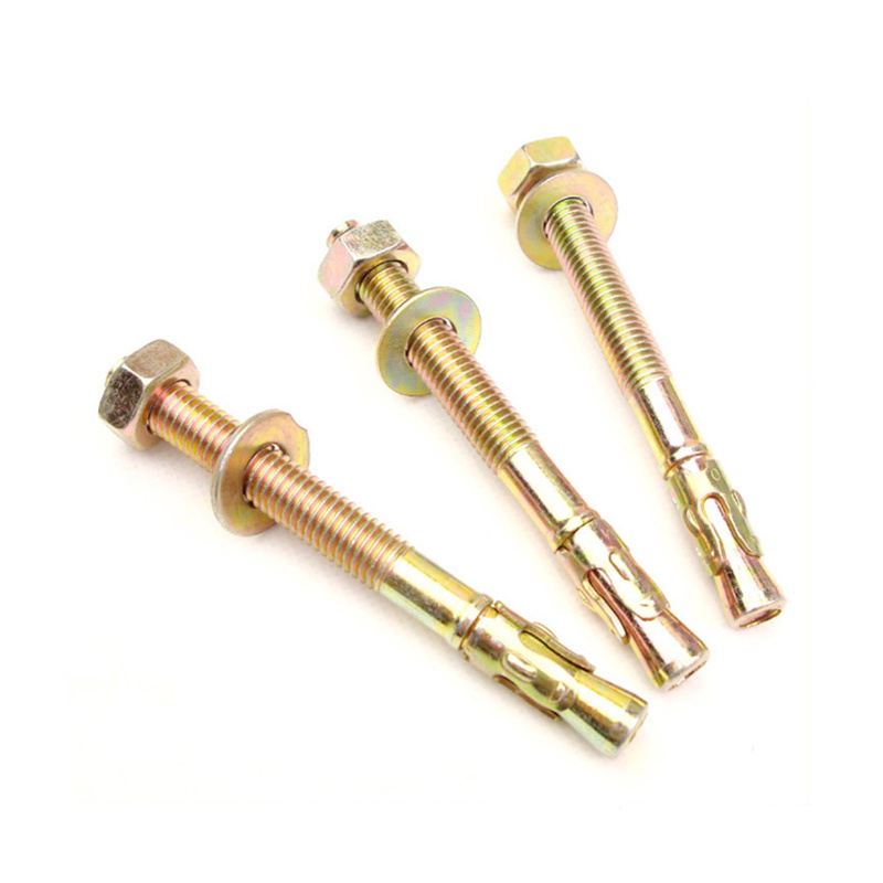 Yellow Zinc Plated Carbon Steel Sleeve Anchor Bolt