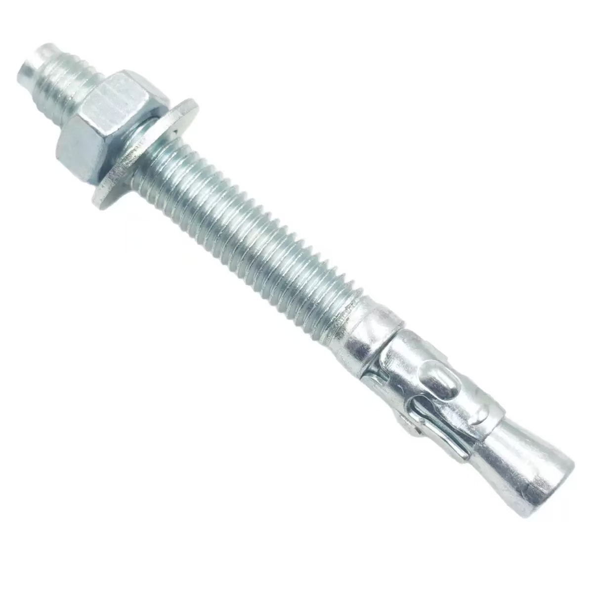 Blue-White Zinc Plated Carbon Steel Sleeve Anchor Bolt