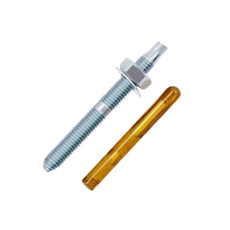 Blue-White Zinc Plated Carbon Steel Chemical Anchor Bolt