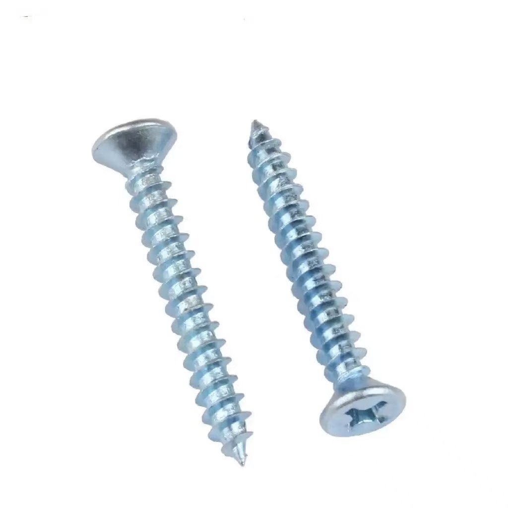 Blue-White Zinc Plated Carbon Steel Drywall Screw