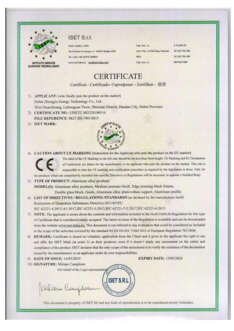 Certificate of Honor